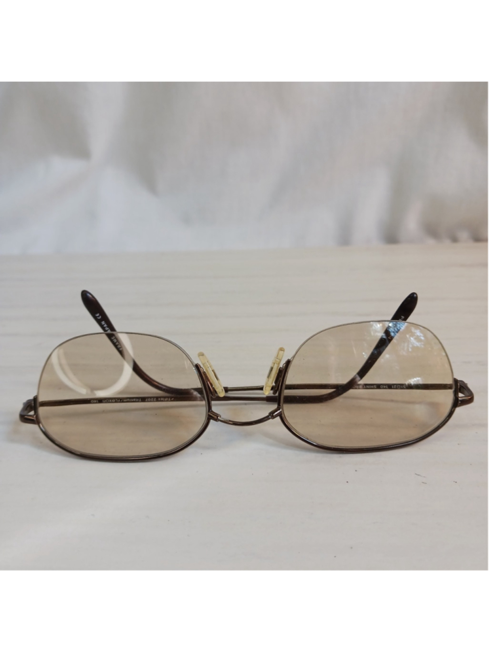 Titanium Flexon TiFlex 2207, 140 Shiny Brown 51 21 Japan Frame Only Discontinued